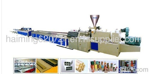 PE+WOOD plasitc profile production line