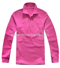 print men's 100% cotton Long Sleeve Polo Shirts