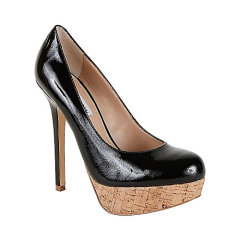 fashion women black color almond toe dress shoes