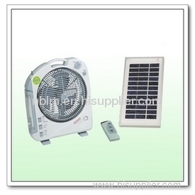 Mini Rechargeable Solar Fan with 1 Spotlight