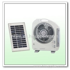Solar Powered Portable Fans with Indicator