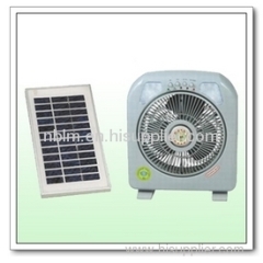 Emergency Solar Rechargeable Fans with Battery