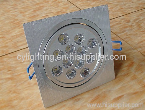 12W Aluminum Die-casted Square 136mm×136mm×70mm LED Ceiling Lights