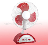 16'' Solar Desktop Rechargeable Fan with Solar Panel