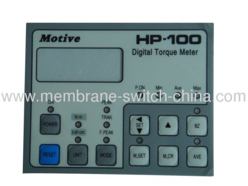 Remote control membrane switch panel