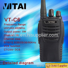 VT-C6 Communication Equipment UHF 2 Way Radio
