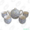 porcelain tea set, tea pots and tea cups