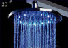 20&quot; Copper Chrome LED Rain Showerhead Withour Battery