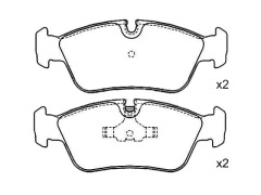 Front Brake Pad Set for BMW 3 Touring (E36) OE 34111160356