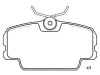 Front Brake Pad Set for MERCEDES BENZ 190 OE 0014201020