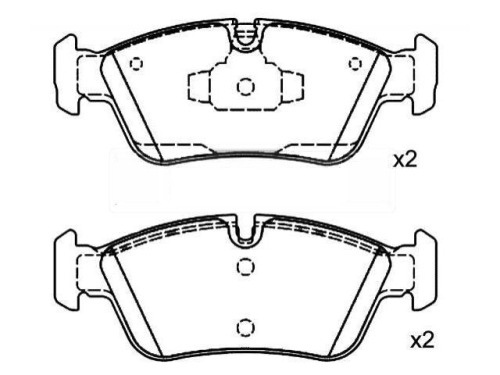 Front Brake Pad Set for BMW 3 (E90) OE 34 11 6 769 763
