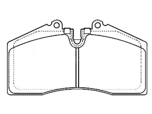 Front Brake Pad Set for PORSCHE 911 Convertible OEM 8A0 698 151 E