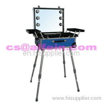 Aluminum Cosmetic case with Lights and Legs (DB-3710)