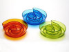 plastic fruit plate candy plate spiral shape