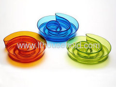 plastic fruit plate candy plate spiral shape