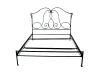 Wrought iron knock down bed