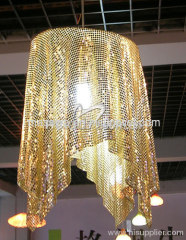 metallic cloth lampshade