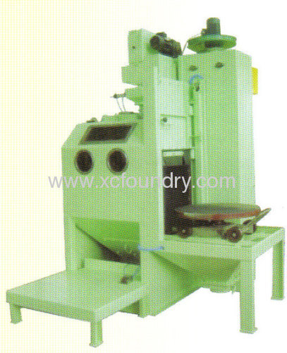 revolving stage type gush-pill clearing up machine