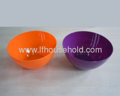 plastic salad bowls big size solid colour