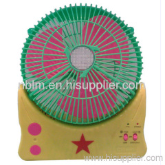 Fan Battery Powered Portable China with Built-in AC Adapter