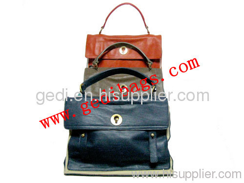 lady tote handbags with PVC ,PU leather