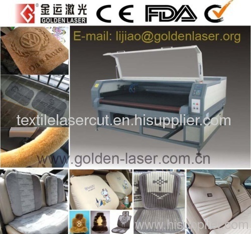 Automotive Upholstery Laser Cutter With Vacuum Conveyor Table