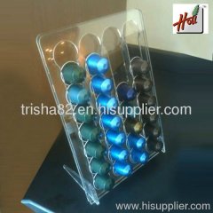 Acrylic nespresso coffee capsule holder