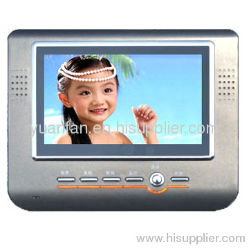 2-wire Connected Video Door Phone with 7-inch Colored Screen, Non-polarity Install