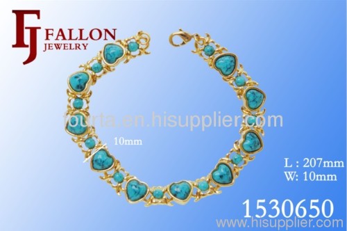 Turquoise Heart Fashion Bracelet 1530650
