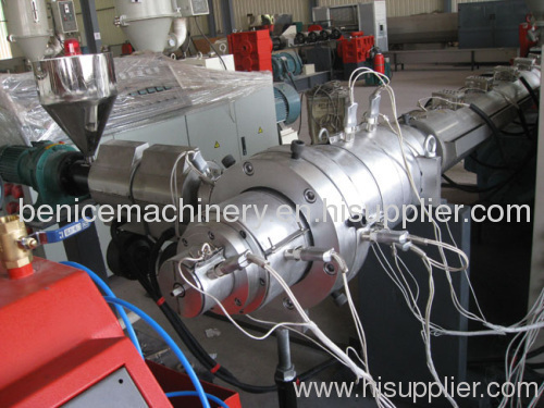 PE pipe production machine line