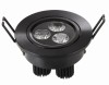 Black Indoor Aluminum 3E LED Ceiling Light