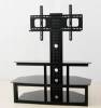 Elegant Oval revolving lcd tv stand,tv table with bracket