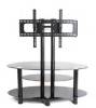 Modern style glass furniture TV stand with wall bracket