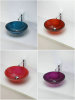 glass sinks-transparent colored