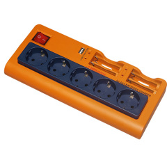 German USB & battery charger power socket