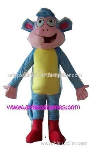 dora's monkey mascot party costumes,boots monkey mascot costume, cartoon costume