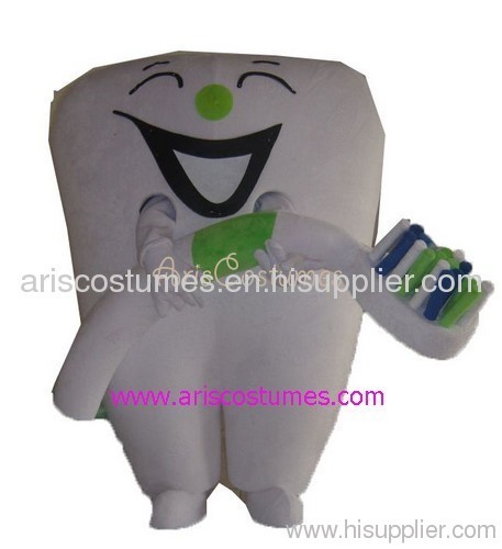 tooth mascot costume, custom made mascot, Traje de la mascota
