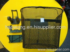 Painted black Bicycle Front Basket