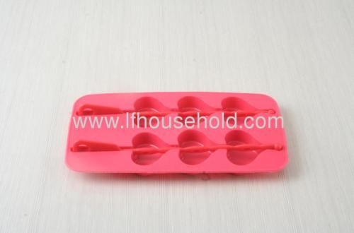 festival ice cube tray heart ice tray with 2 sticks