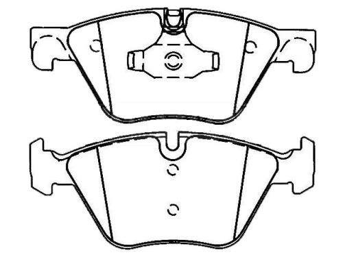 Front Brake Pad Set for BMW 5 (F10) OEM 34 11 6 775 310