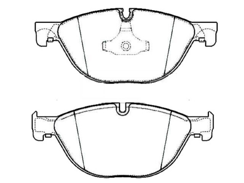 Front Brake Pad Set for BMW OEM 34 11 6 775 322