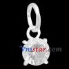 Wholesale vnistar silver plated crystal stone diamond charms UC111-1