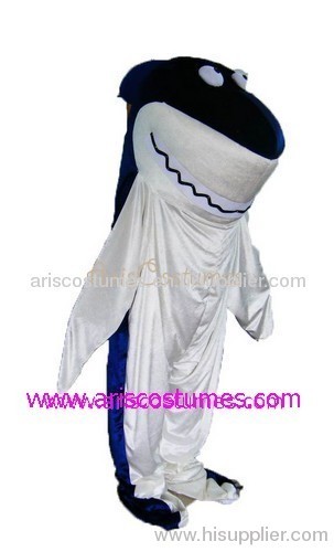 shark mascot, cartoon costumes, mascotte