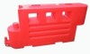 roadway safety barriers with rotational moulding