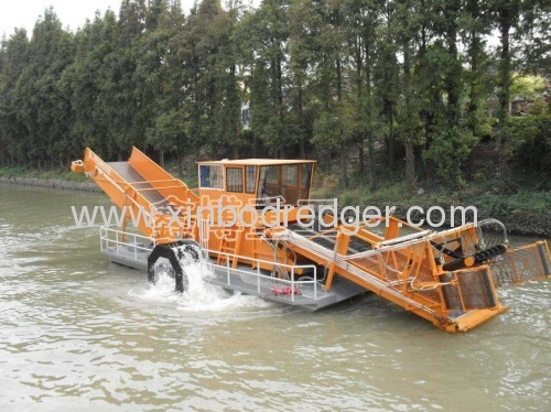 Aquatic Weed Harvester Of Grass Cutting Ship