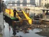 water surface cleaning ship for aquatic weed harvester