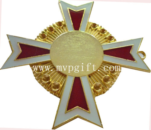 trophy metal badge