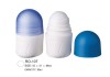 latest petg 80ml 3D white roll on bottle roll on with blue cover