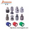 grinding CNC turning parts plating colored zinc