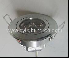 3W Φ90×45mm Round Aluminum Die-cast LED Ceiling Lights With Φ75mm Hole For Home